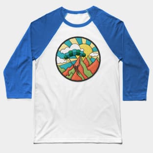 Skydiving Midlife Merit Badge Baseball T-Shirt